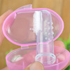 Children's grabber, toothbrush, soft safe silica gel brush for new born