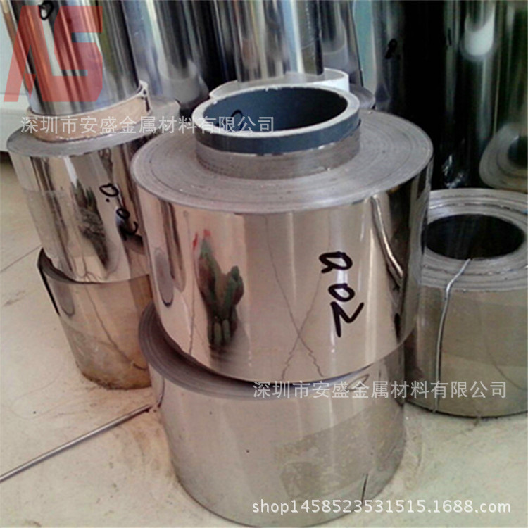 深圳304H超薄不锈钢带 301特硬不锈钢卷带 0.1 0.15 0.2mm不锈钢