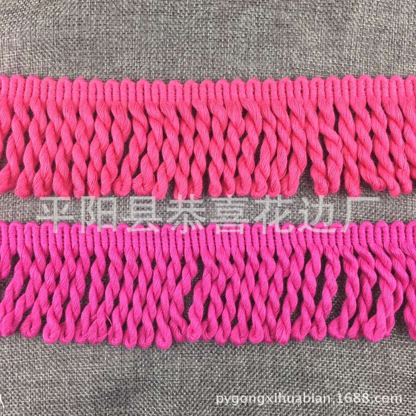 6公分纯棉流苏绳