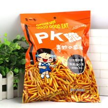 國產零食 麥樂比多樂來一口pk脆點心面日本蟹味棒168g*30包/箱