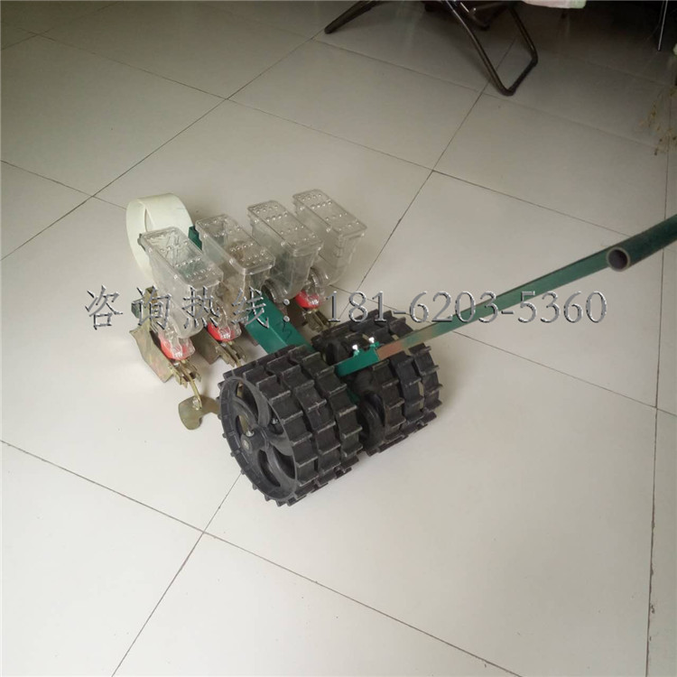 人力四行播种机价格 手提式播种机 菠菜精播机