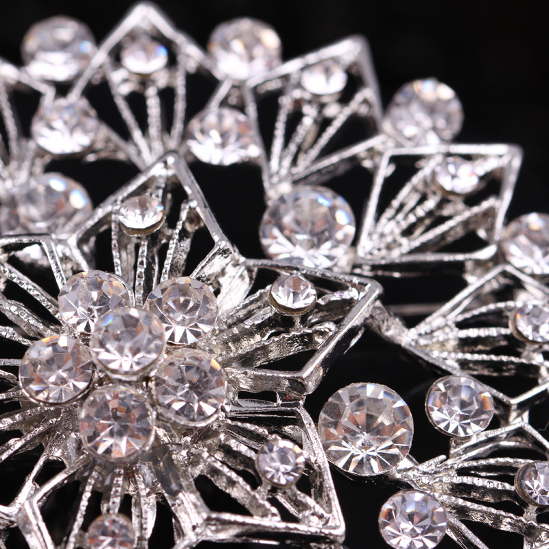 Legierung diamant sechseckigen diamant brosche zubehör weibliche hochzeit_voghion.com