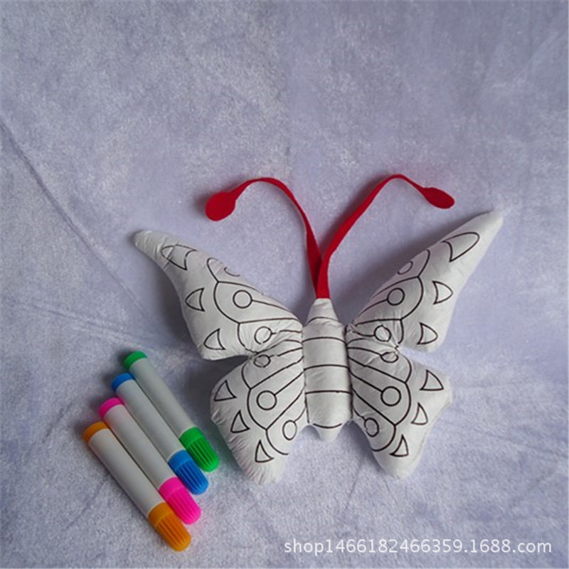 儿童益智DIY涂鸦蝴蝶玩具培养绘画的乐趣互动活动批发礼品详情4