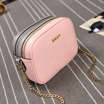 定做真皮女包 单肩斜挎链条小方包 厂家批发免费代理加盟