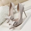 Korean fashion elegant and sweet bow high heeled shoes