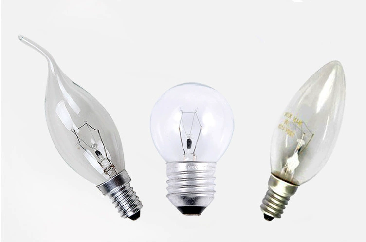 Галогенная обычная лампа хрустальная лампа острый пузырь тянуть хвост пузырь Свеча лампа круглая пузырьковая Вольфрамовая лампа 25 Вт 40 Вт