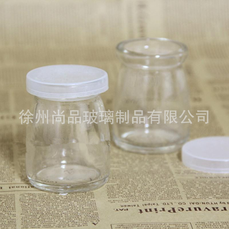 100ML带盖布丁瓶 慕斯杯果冻杯玻璃烘培模具DIY烘培耐高温玻璃