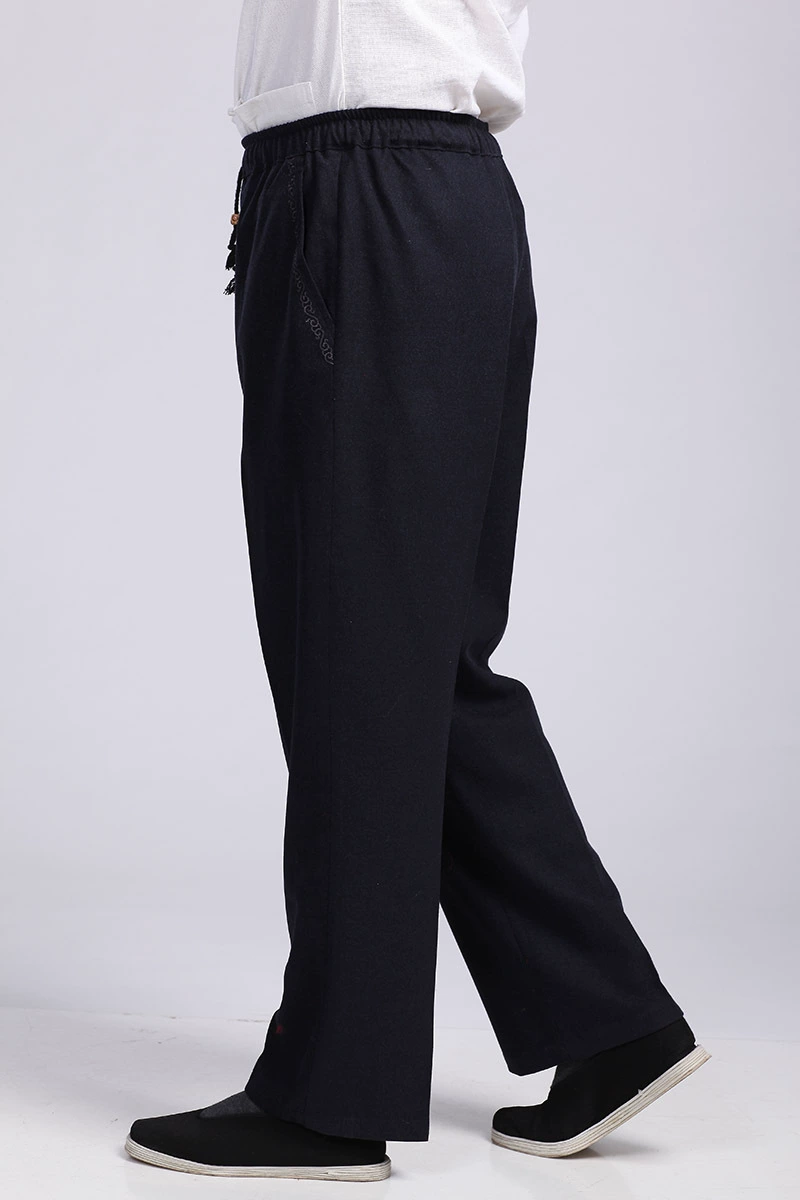 Оптовые поставки новых мужских твидовых брюк [2633-2] Улучшенная традиционная одежда Комбинезоны