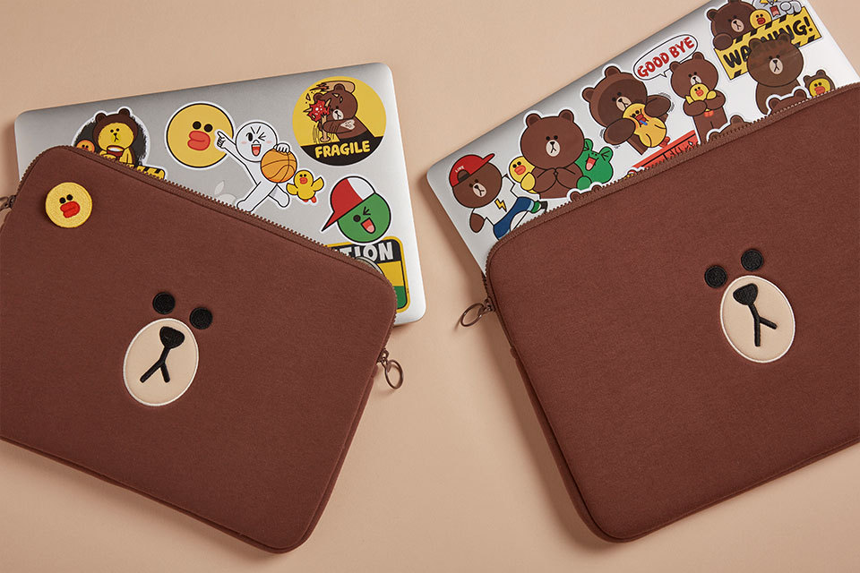 NEW iPad Cases linefriends brownie MacBook case iP