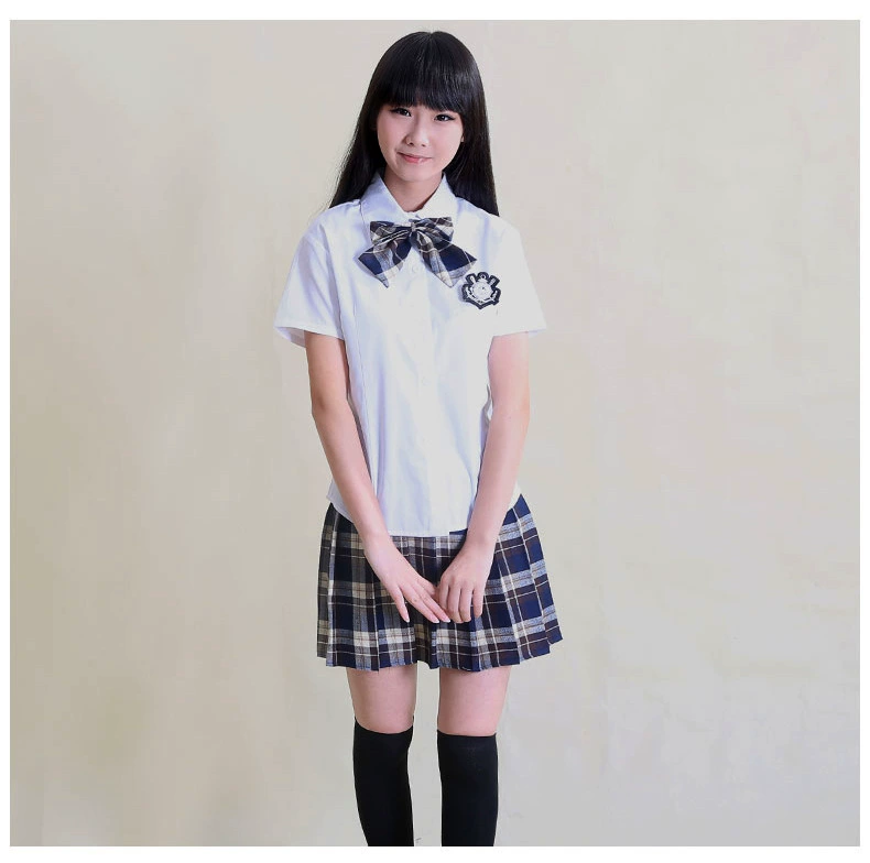 Летняя белая рубашка Школьная форма в кампусном стиле сладкий костюм Школьная форма младших классов Учащаяся Классовая форма весенне-осенняя классная форма лето