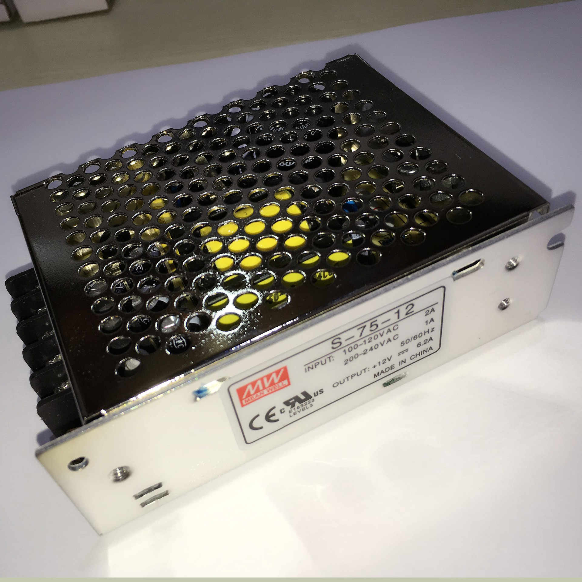 供应铭纬开关电源S-75-12（小体积78X110X38）电源供应器