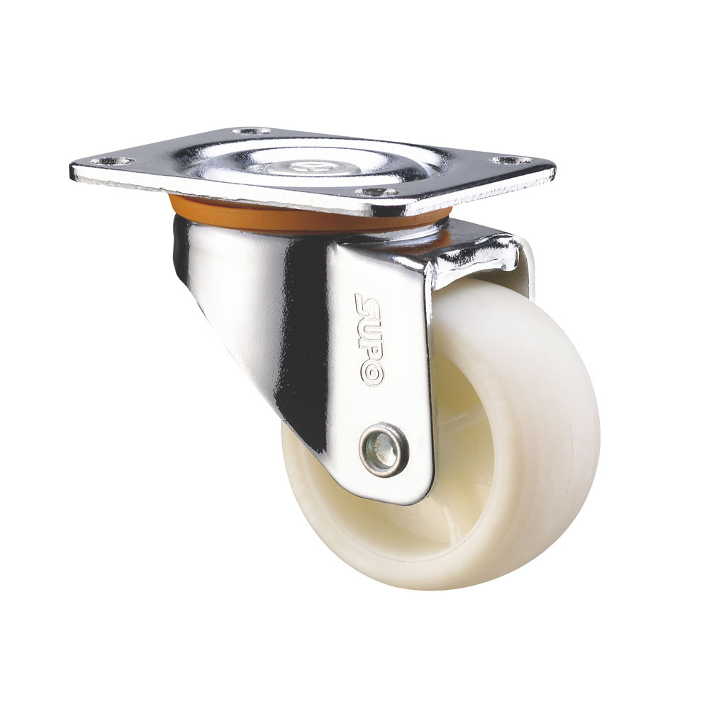 SUPO/向荣动力 白尼龙 PA 2寸 平底 工业 万向脚轮 C01-01-50-614