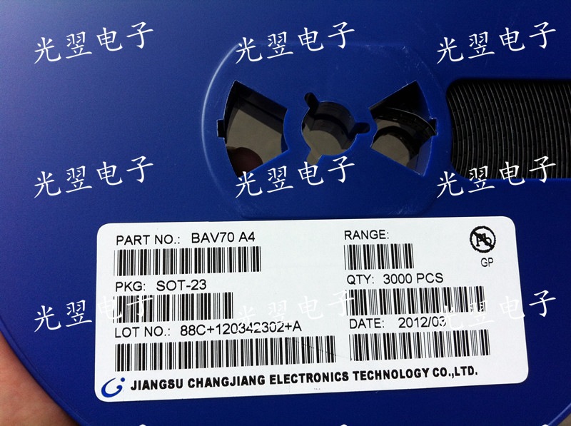 贴片三极管 BAV70 A4 SOT-23 长电 30元/K 全新