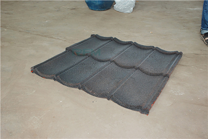 供应屋面保温金属彩石瓦设备 多彩蛭石瓦生产线