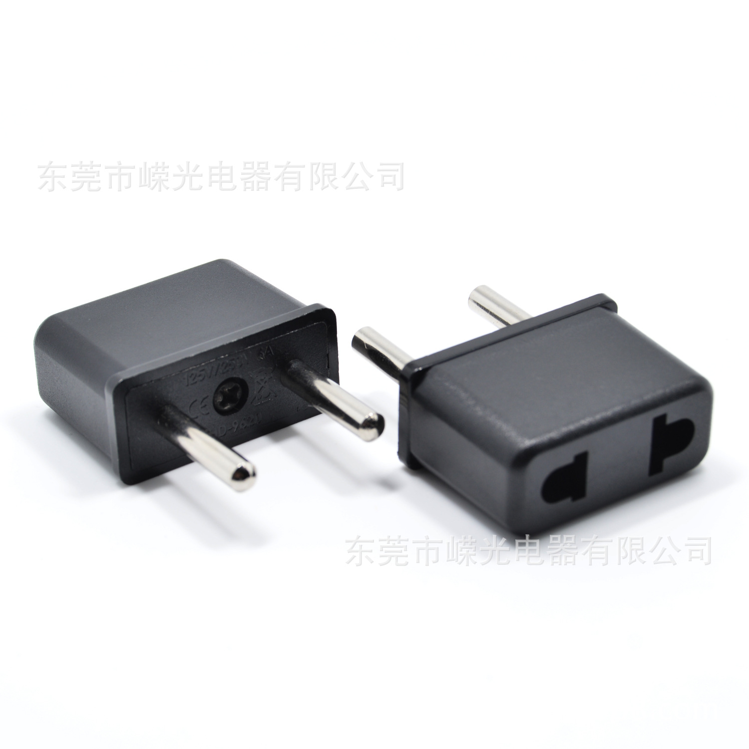 9620 美式极性转换器 4.0/4.8MM插头 实心圆脚 美规极性插座