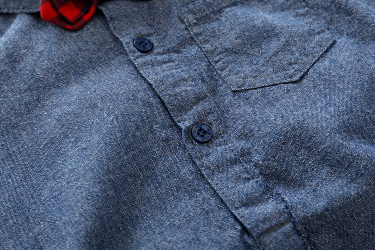 Laste kevadine poiste ülikond, laste härrasmehe särk, teksad, kaheosaline komplekt_voghion.com