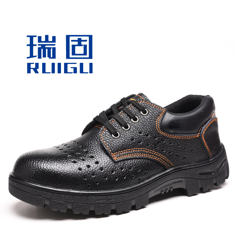 现货供应 注塑牛皮 劳保鞋 安全防护鞋 防砸防刺穿耐  厂家批发