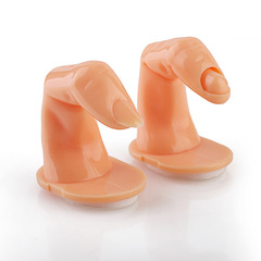 美甲練習有甲假手指無甲片仿真手指頭模型 有甲指托甲片展示手指