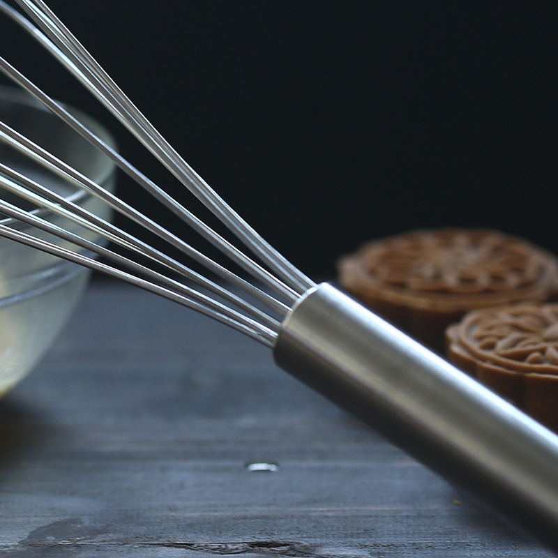 Herramientas para hornear Hogar Manual eggbeater negrita licuadora de mano 201 de acero inoxidable de 6 hilos de 12 pulgadas