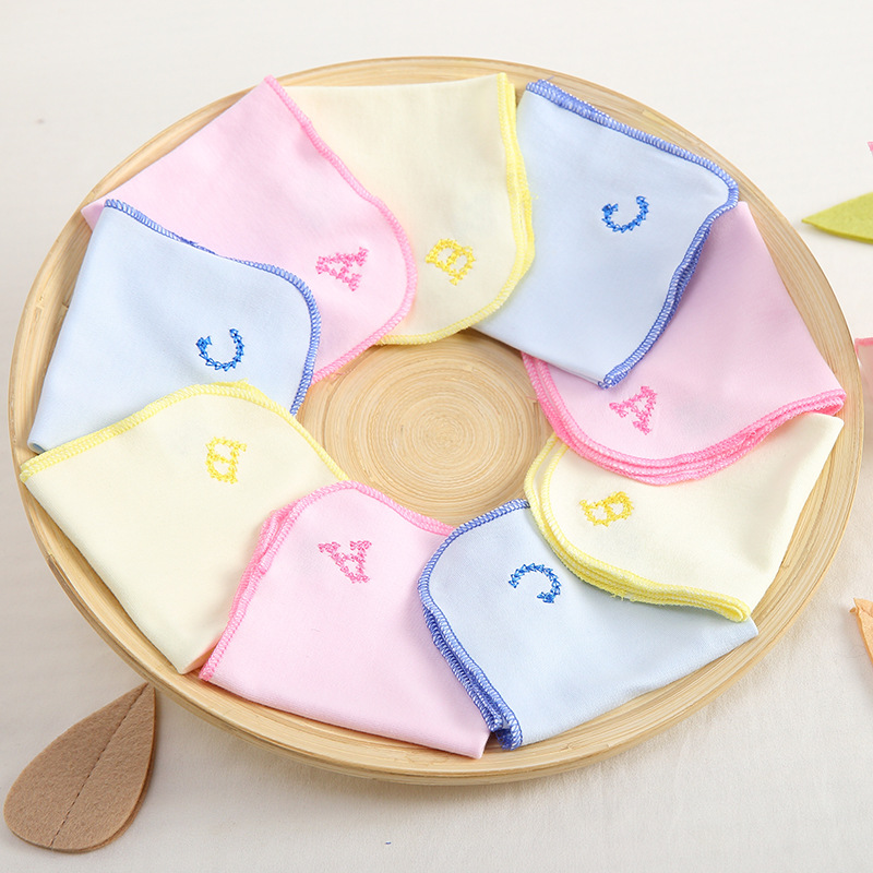 Toalla de saliva de algodón peinado Toalla de alimentación ABC Toalla de alimentación