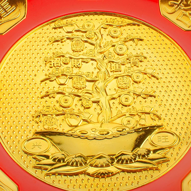 Religious altar offerings plastic material ingot-shaped fruit tray for Buddhist ritual utensils 939