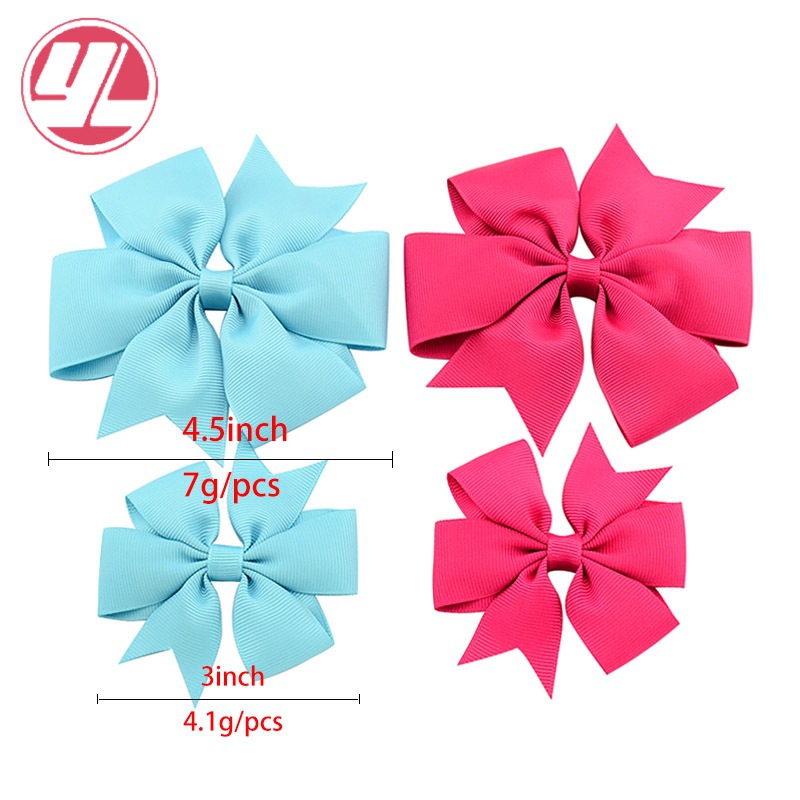 Wholesale Large Handmade Ribbed Ribbon Fishtail Bow Children's Headdress display picture 6