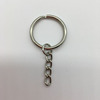 Metal keychain stainless steel with zipper, factory direct supply