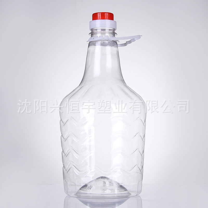 3L批发定制3L长颈大肚加厚塑料圆桶 瓶重112克 高315mm酒桶