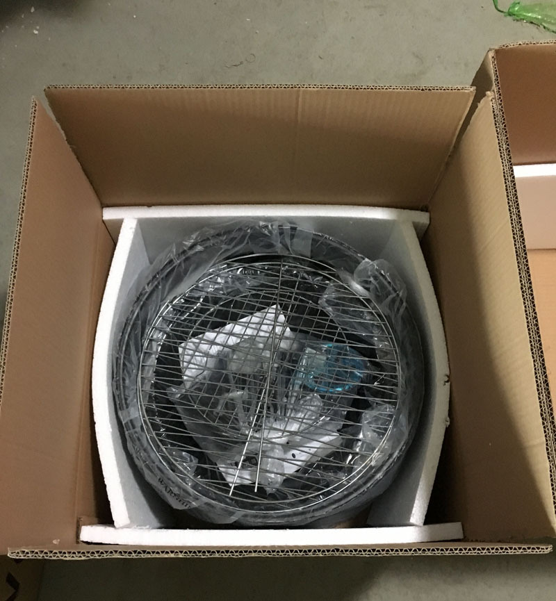 Fábrica al por mayor hogar estufa de carbón esmalte para hornear cuenca tres en uno estufa de humo multifunción horno de barbacoa