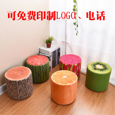 椅子 可拆洗布艺创意定制赠品换鞋凳 家居馆批发儿童实木凳子