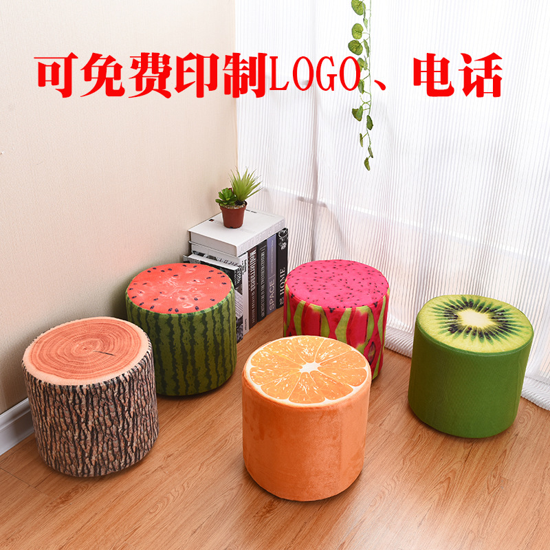 椅子 可拆洗布艺创意定制赠品换鞋凳 家居馆批发儿童实木凳子