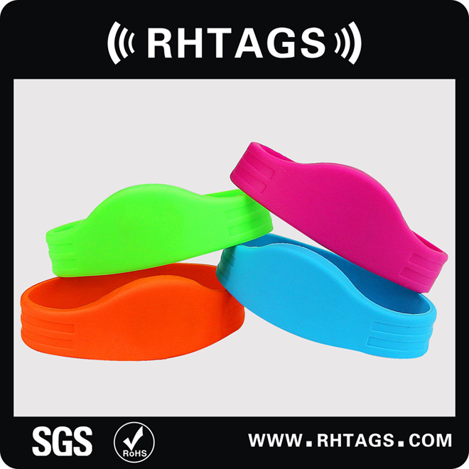 RFID半圆硅胶腕带 医院桑拿馆游泳池洗浴手环卡 ID、IC电子标签卡