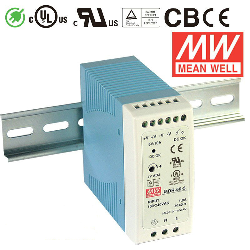 ȫ��ԭװ̨��MEAN WELL��γ�����Դ MDR-60-12 60W 12V 5A �ֻ�
