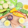 依旺 Wooden family fruit toy for cutting, realistic magnetic kitchen, bread