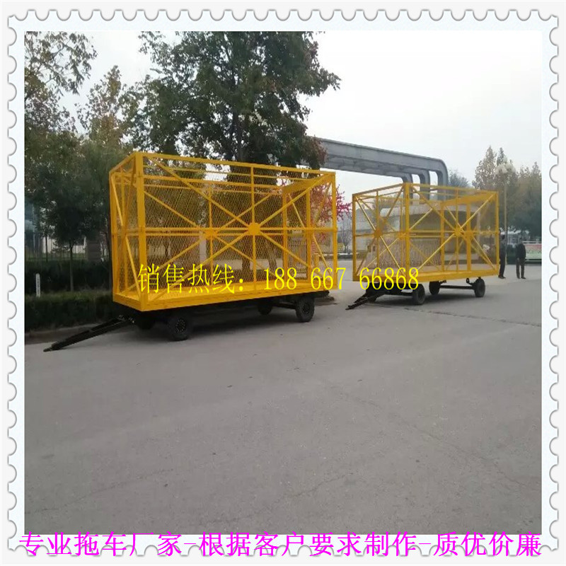 3吨围栏平板拖车 牵引物流运输拖车  拖挂车配件厂家厂家供应