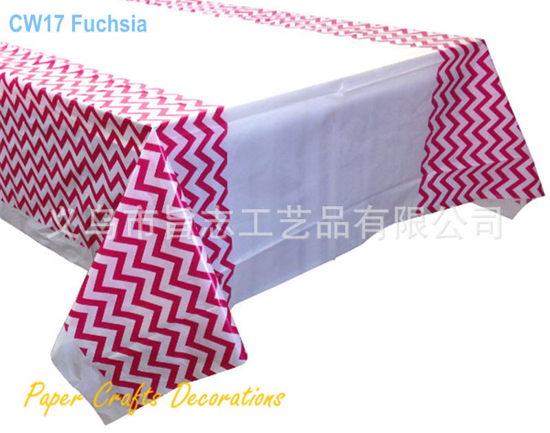 fuchsia-chevron-plastic-tablec