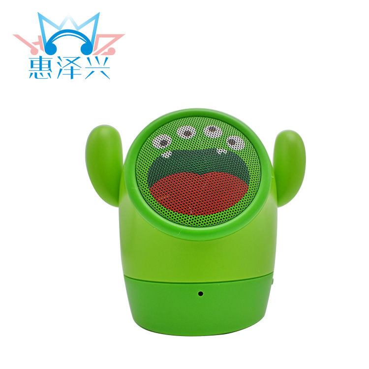 绿色小卡通人音箱--02