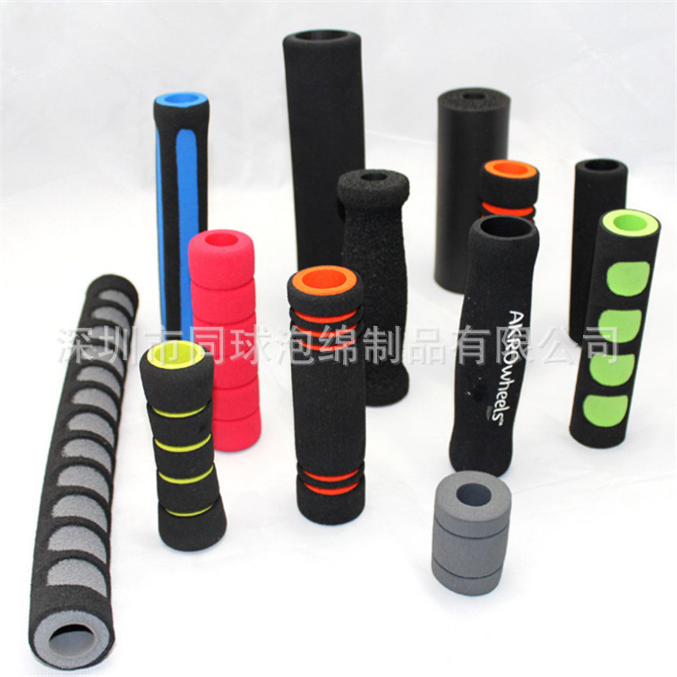 厂家运动器材指印把套 防护滑彩色指印橡塑手把套