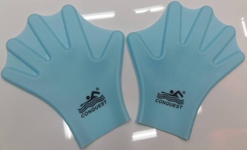 厂家直供 硅胶手蹼 硅胶潜水用品 儿童提速助泳手蹼 手套详情图4