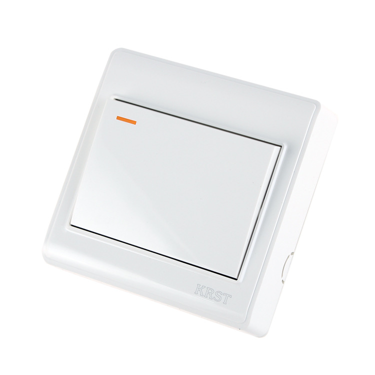 KRST 86型开关明装开关 PC阻燃塑料 墙壁开关  一开双控开关|ms