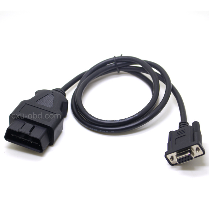 OBD2 CABLE 16PIN TO DB 9PIN Serial RS232 串口连接线 现货