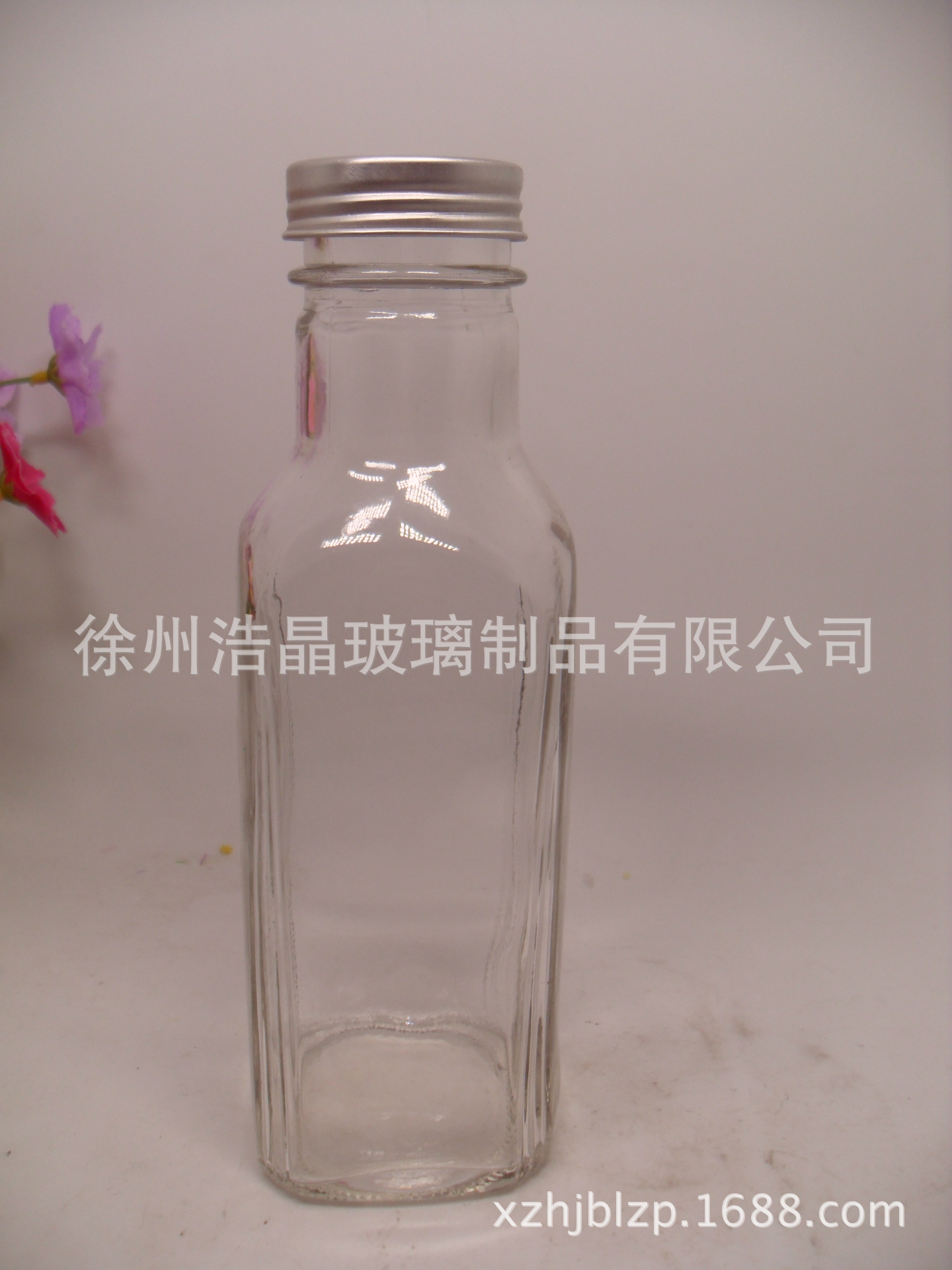 饮料瓶 树叶饮料瓶 350ml玻璃饮料瓶 方形果汁瓶酵素瓶