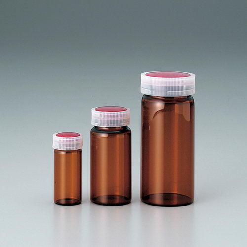 样品瓶 茶色 红盖    5-097 2