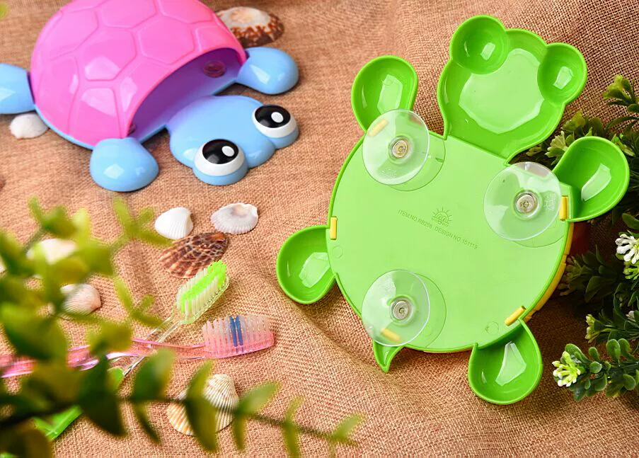RB258 tortoise toothbrush rack suction cup toothbrush storage box turtle tooth brush storage shelf cartoon creative daily necessities