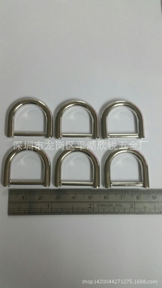 厂家直销 手袋箱包五金配件 高档合金女包五金 合金D扣 六分D扣