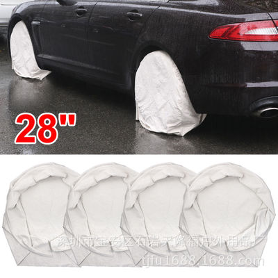 供应 ebay亚马逊爆款 Tire Cover 轮胎钢圈防尘罩 4个装 防水防尘|ru