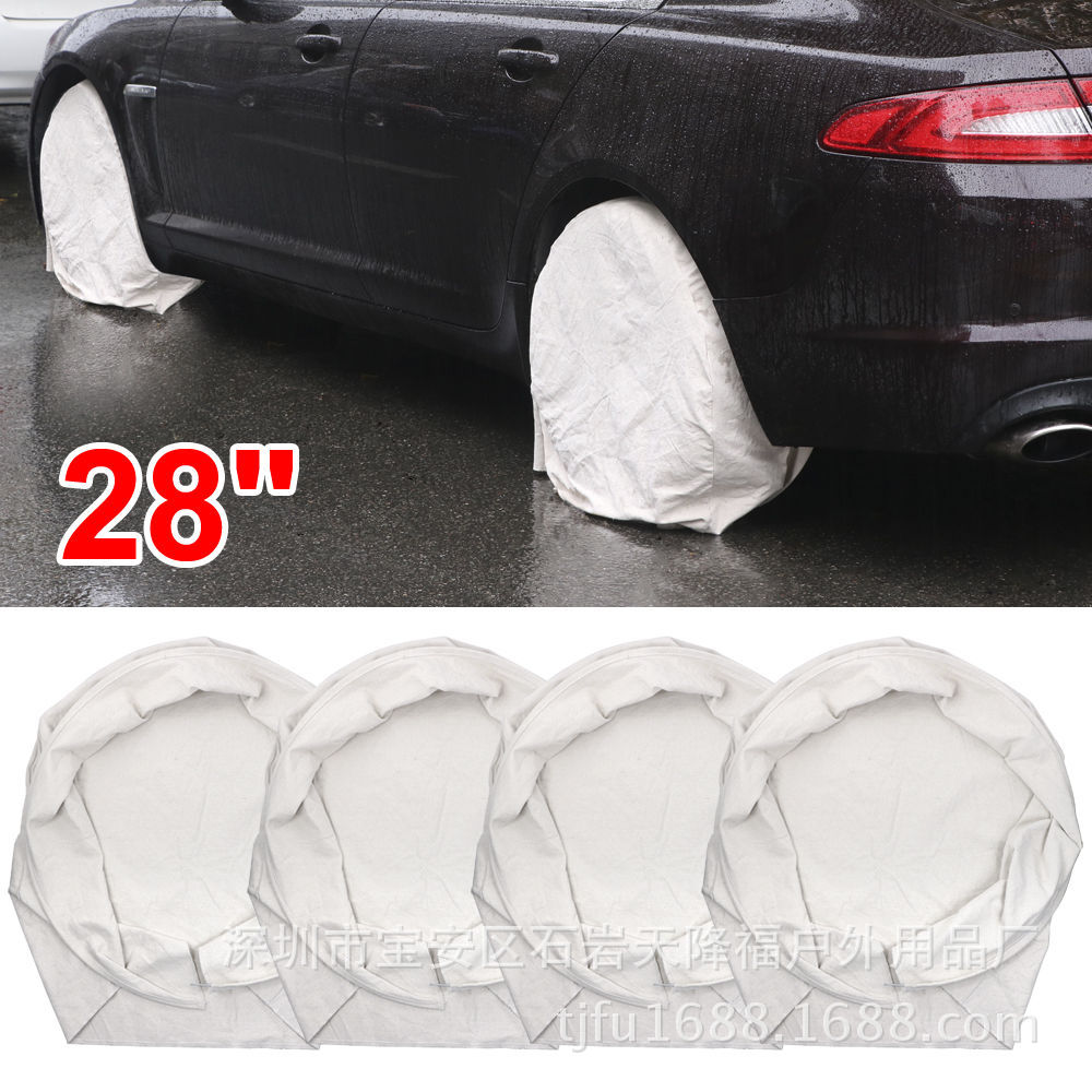 供應 ebay亞馬遜爆款 Tire Cover 輪胎鋼圈防塵罩 4個裝 防水防塵