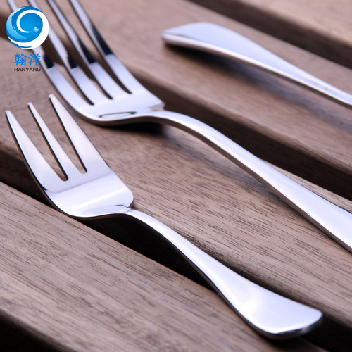 Stainless steel Western food fork Korean children's set small fruit fork dessert mooncake fork steak fork manufacturer wholesale