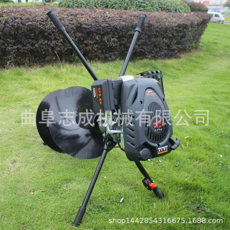 大功率挖坑机园林栽树打坑机便携式电线杆打洞机志成批发