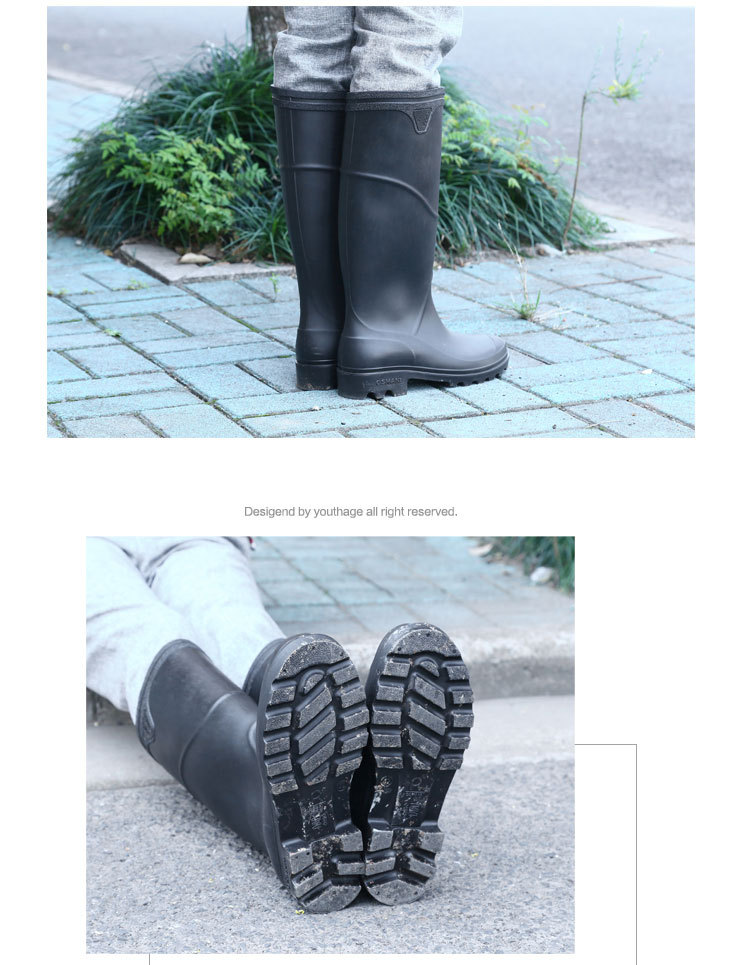 Chaussures - bottes caoutchouc homme pour printemps - semelle tendon - Ref 963159 Image 13